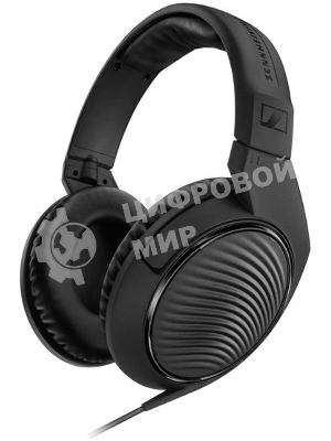 Проводные наушники Sennheiser HD 200 PRO черный, полноразмерные, jack 3.5 мм + 6.3 мм