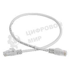 Шнур коммутационный Cat.5e UTP 0,5м серый GENERICA
