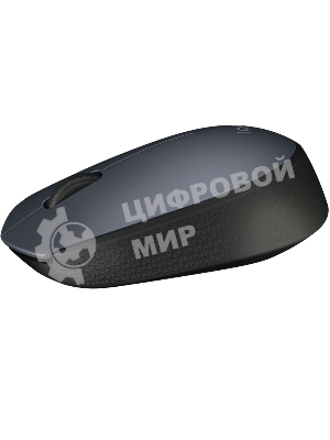 Мышь беспроводная Logitech M170 черный/темно-серый, 1000 dpi, радиоканал, USB, кнопки - 3