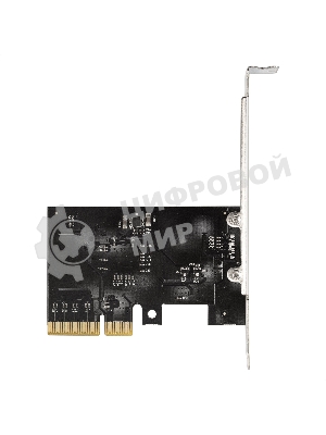 Контроллер ExeGate EXE-321 EX293839RUS (PCI-E x4 v3.0, 20Gbps (USB3.2 GEN2x2) Type-C ext., ASMedia Chipset ASM3242)