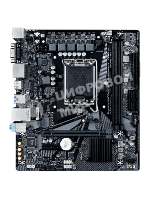 Материнская плата Gigabyte H610M S2H V2, LGA 1700, Intel H610, 2xDDR5, 4xSATA, 1xM.2, 1xPCIe 4.0 x16, 1xPCIe x1, 1xHDMI, 2xDP, 1xD-Sub, 1x 1Gb LAN, 2xUSB-A 3.2 Gen 1, 4xUSB-A 2.0, 3x 3.5 мм, 7.1, mATX