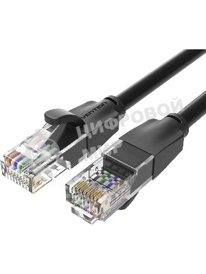 Патч-корд Vention прямой UTP cat.6, RJ45 - 10м. черный
