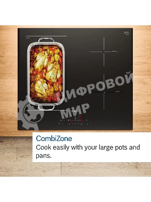 Индукционная варочная панель Bosch PVQ631HC1E черный