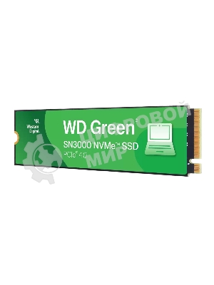 Накопитель SSD Western Digital WD Green SN3000, 1Tb M.2 2280, PCI-E 3x4, R/W - 5000/4200 MB/s
