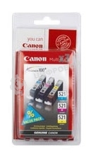Картридж струйный Canon CLI-521 (2934B010) голубой/пурпурный/желтый набор карт. для Canon Pixma MP540/620/630/980