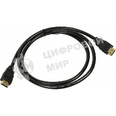 Кабель аудио-видео High Speed HDMI (m)/HDMI (m) 1.5м. позолоченные контакты черный