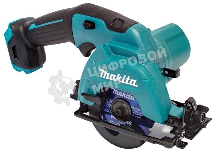 Пила циркулярная Makita HS301DZ10.8В Li-ion 1500об\м диск-ф85мм рез-25.5мм 1.6кг кор б\акк и з\у