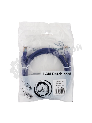 Патч-корд UTP Cablexpert PP12-1.5M/V cat.5e, 1.5 м, литой, многожильный, фиолетовый