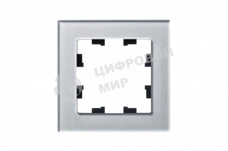 Рамка 1-м AtlasDesign Nature стекло, алюм. SchE ATN320301