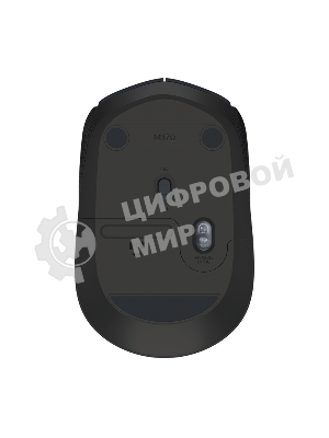 Мышь беспроводная Logitech M170 черный/темно-серый, 1000 dpi, радиоканал, USB, кнопки - 3