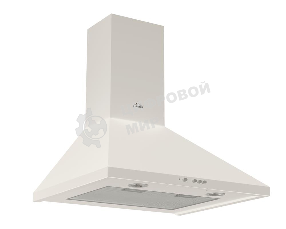 Вытяжка каминная Elikor Вента 50П-430-К3Д топленое молоко, 50 см, 430 куб. м/ч, 54 дБ