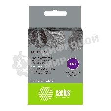 Картридж ленточный Cactus CS-TZE211 черный для Brother 1010/1280/1280VP/2700VP