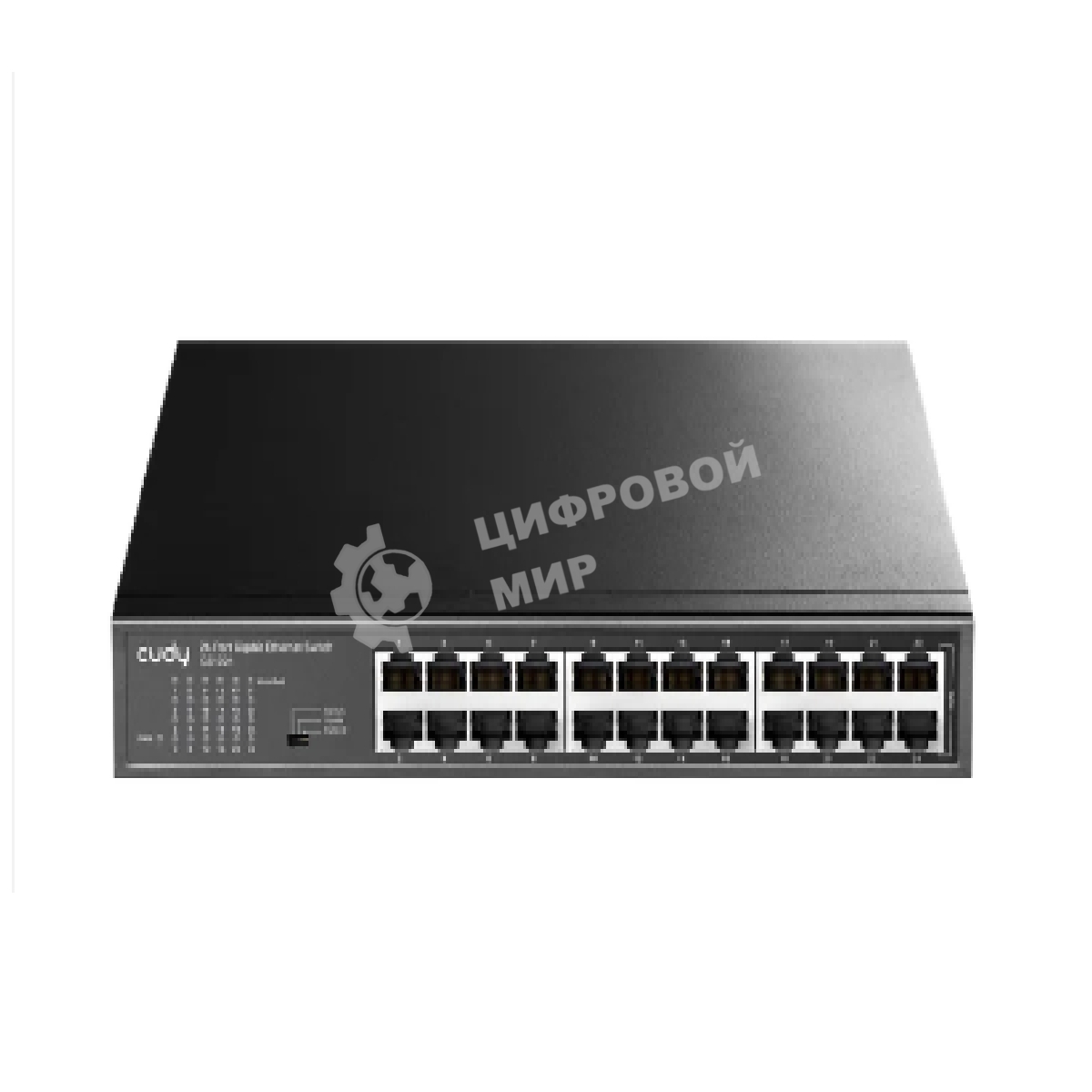 Коммутатор 24-Port 10/100 Mbps Switch, 24 10/100 Mbps RJ45 Ports, Switch/VLAN/Extend working mode DIP switch, Rack-mountable Steel Case, Power Saving, Plug & Play, Rack-Mount kits included