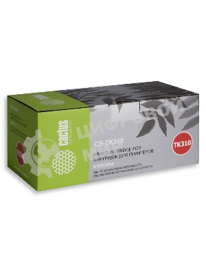 Картридж лазерный Cactus CS-TK310 черный (12000 стр.) для Kyocera Mita FS 2000/2000D/2000DN/2000DTN/3900/3900DN/3900DTN/4000