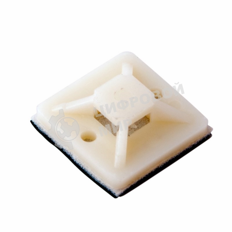 Площадка самоклеящаяся Rexant 20х20 мм, белая, упаковка 10 шт.