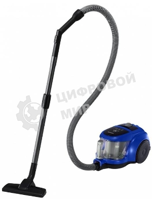 Пылесос Samsung VCC4520S36 синий/черный, 350/1600 Вт, уборка сухая, пылесборник контейнер 1.3 л