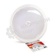 Светильник светодиодный СПБ-2Д-КРУГ 20Вт 230В 4000К 1400лм 250мм с датчиком бел. IN HOME 4690612020709