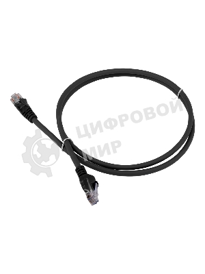 Патч-корд LANMASTER LSZH UTP cat.5e, 5.0 м, черный