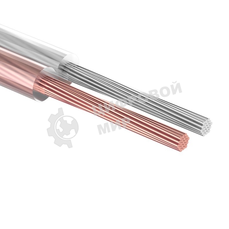 Кабель акустический Rexant 2х0,75 м м², прозрачный SILICON, мини-бухта 10 м