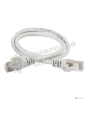 Коммутационный шнур (патч-корд) ITK PC01-C5EFL-1M, cat.5e FTP, LSZH, 1м, серый