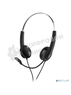 Гарнитура Genius HS-220U черный, проводная