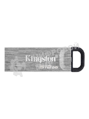 Флешка USB Kingston DataTraveler Kyson metal case silver (DTKN/512Gb), 512Gb, USB 3.0, R/W 200/60, серый