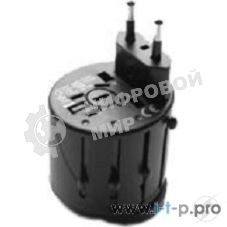 Переходник Konoos Универсальный сетевой переходник для путешествий WTA-1, вилки/розетки EU,US,RU