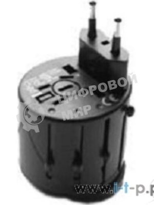 Переходник Konoos Универсальный сетевой переходник для путешествий WTA-1, вилки/розетки EU,US,RU