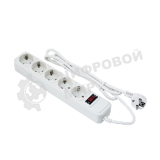 Сетевой фильтр ExeGate EX279182RUS SP-5-10W (5 розеток, 10 м, евровилка, белый)