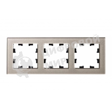 Рамка 3-м AtlasDesign Nature стекло шампань SchE ATN320503