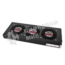 Модуль вентиляторный ЦМО, 3 вентилятора, колодка, черный R-FAN-3J-9005