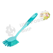 Щетка для посуды квадратная 68х37х275 мм, двухкомпонентная рукоятка Elfe