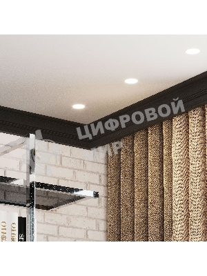 Лампа светодиодная Gauss Black 7Вт цок.: GU5.3 рефлек. 220B 4100K св. свеч. белый. нейт. MR16 (упак.: 10 шт)