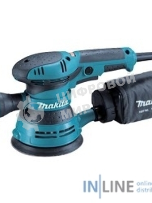 Эксцентриковая шлифовальная машина Makita BO5040 ЭШМ,300Вт,ф125мм,12000об\м,ампл-2.8мм,1.4кг,кор,п\сборник,доп.рукоятка