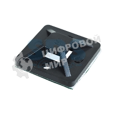 Площадка самоклеящаяся Rexant 25х25 мм, черная, упаковка 10 шт.