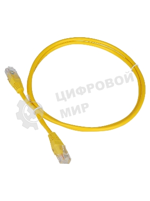 Патч-корд LANMASTER UTP TWT-45-45-5.0-YL вилка RJ-45-вилка RJ-45 cat.5е 5м желтый ПВХ (уп.:1шт)