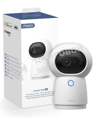 Камера AQARA Camera Hub G3/Камера+ управления/Управление жестами/Камера 360/2K 2304х1296p/Протокол связи:Zigbee/WiFi/Питание:USB-C/белый CH-H03