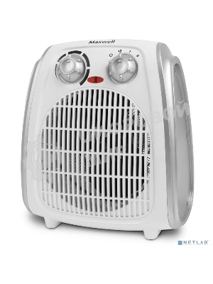 Тепловентилятор Maxwell MW-3458 (W), белый, 1000/2000 Вт, 20 м2, термостат