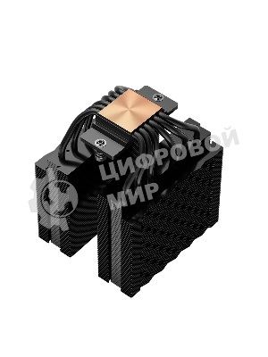 Кулер для процессора PCCooler RT620 BK (250W, 4-pin PWM, 157mm, Al/Cu, 6x6mm, 2x120mm, 73.32CFM, 34.9dBA, 2200RPM, S: 1851/1700/1200/115X, AM5/AM4, black)