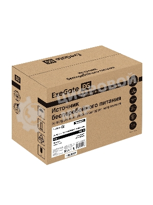 Источник бесперебойного питания ExeGate SpecialPro UNB-500.LED.AVR.4C13 500VA/300W, LED, AVR, 4*C13, черный