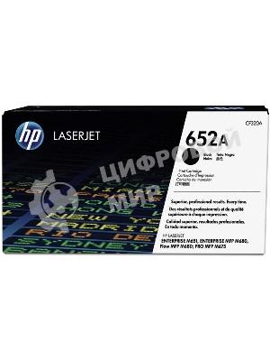Тонер Картридж HP 652A CF320A черный для HP CLJ M651dn (11000стр.)