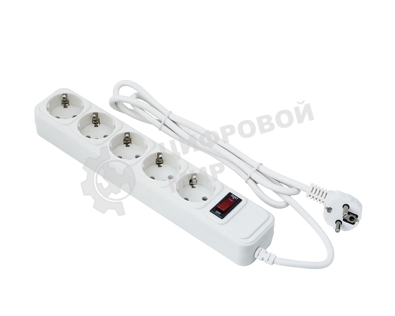 Сетевой фильтр ExeGate EX279180RUS SP-5-7W (5 розеток, 7 м, евровилка, белый)