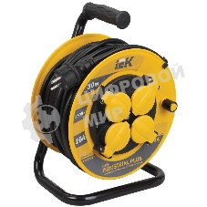 Катушка IEK WKP15-16-04-30-44 УК30 с т/з 4 места 2 Р + P Е/30метров 3х1,5мм2 IP44 