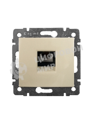 Розетка телефонная Valena RJ11 4 контакта 1 коннектор (слоновая кость) Legrand 774338