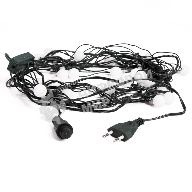 Гирлянда Neon-night Шарики Ø 18 мм, 5 м, темно-зеленый ПВХ, 30 диодов, цвет RGb