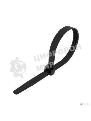 Стяжка нейлоновая морозостойкая Rexant 250x3,6 мм, черная (100 шт/уп)