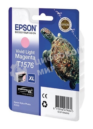 Картридж струйный Epson C13T15764010 светло-пурпурный для Epson St Ph R3000 (850стр.)