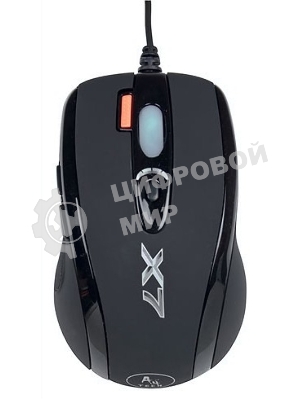 Мышь проводная A4Tech X-718BK черный, 3000 dpi, USB, кнопки - 7