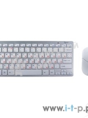 Комплект клавиатура+мышь Gembird KBS-7001-RU беспроводной, USB, 1600 DPI, белый