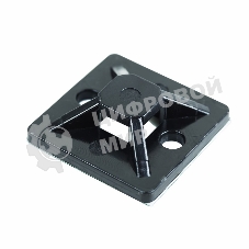 Площадка самоклеящаяся Rexant 30х30 мм, черная, упаковка 100 шт.